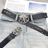 Chh Chrome Heart Belt Vintage Cowboy Punk Skull