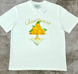 Casablanca T Shirts Crew Neck Loose Cotton Tee