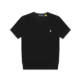Ralph Lauren Knitted sweaters Ralph Lauren Knitted Short Sleeved Shirt RLl Pony Standard Knitted Twist Embroidered Short Sleeve Top T-Shirt
