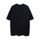 Rhude T Shirt Micro Label Flower Letter Print Pattern Short Sleeve T-Shirt