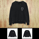 Purple Brand Distressed Sweatshirt Retro Vintage Crew Neck Sweater