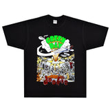 Rock Star T Shirt Green Day Ookie T-shirt Loose Retro Street Vintage Short Sleeve