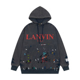 Gallery Dept Hoodie Hand Painted Ink Washed Hooded Sweater