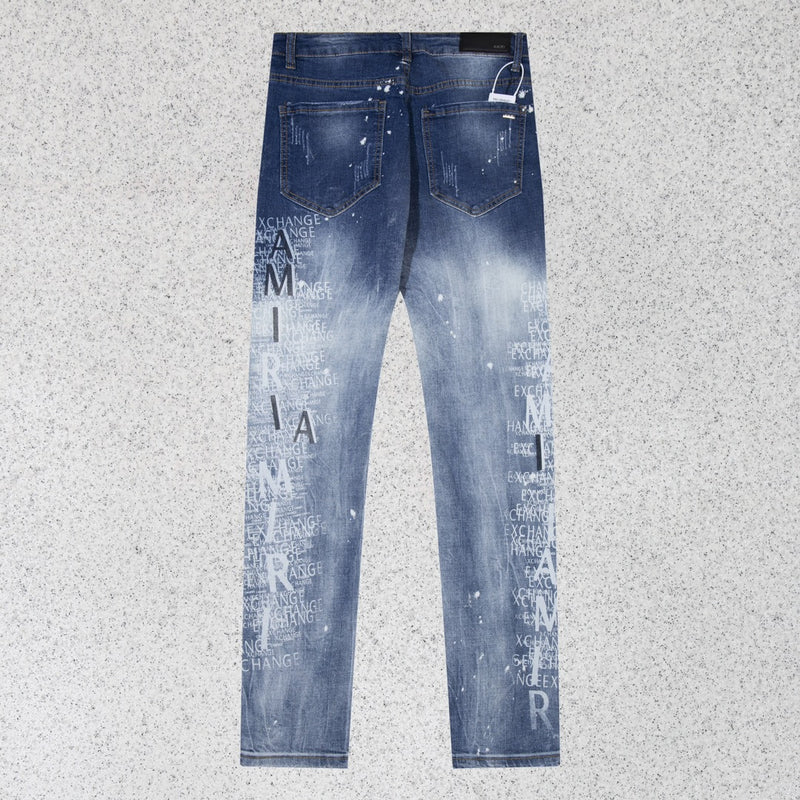 Amiri Jeans Sticker-Embroidered Jeans