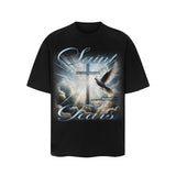 Men Vintage T-Shirts Saint Michael Tee Saint Tears