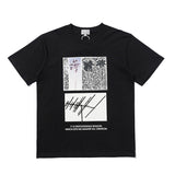 C.e t shirts black and white creative photo men's and women's short sleeves
