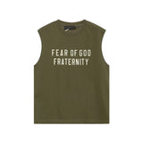 Fog Essentials tank spring summer FOG letter crew neck vest