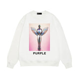 Purple Brand Sweatshirt Loose Crew Neck Sweater