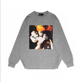 Purple Brand Long Sleeve T-Shirt Fashion Loose Long Sleeve Top