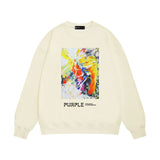 Purple Brand Sweatshirt Loose Crew Neck Sweater