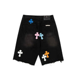 Chrome Heart Shorts Summer Denim Shorts
