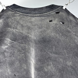 Mens Vintage T-Shirts SAINT Wasteland Style Ripped Washing Techniques T-Shirts