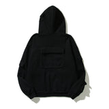 Kanye West Sunday Service Hoodie Vintage Fleece-Lined Hooded Multi-Pocket Thickened Hoodie