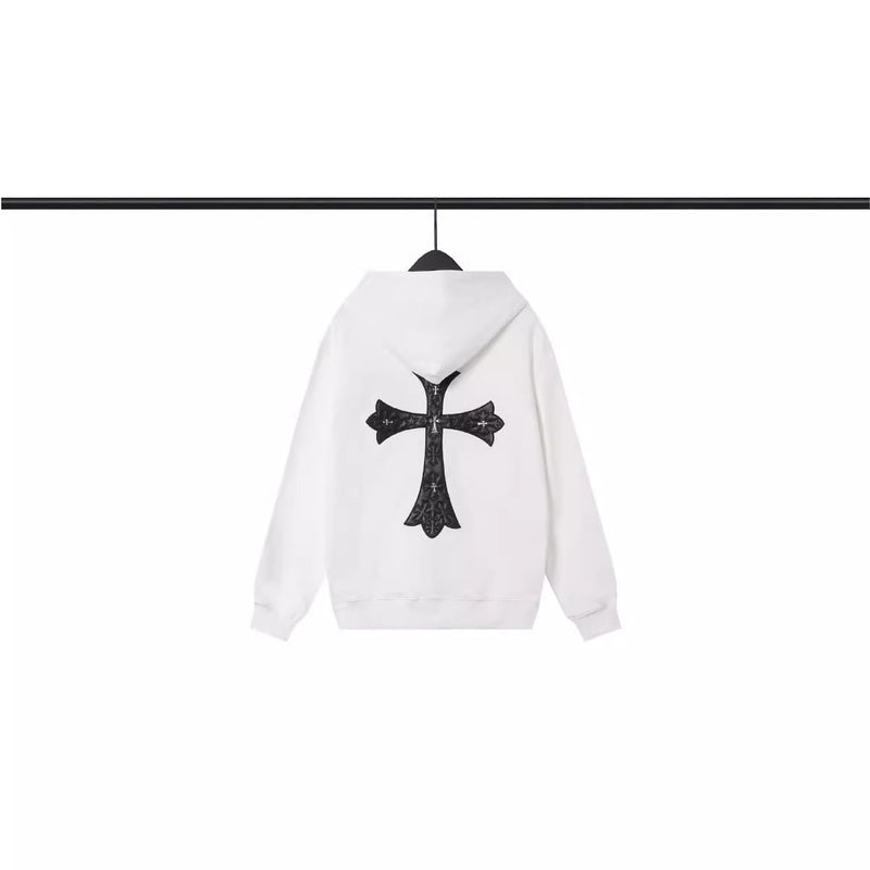 CHH Chrome Heart Hoodie Croix Cross Hooded Sweater Loose Zip Hoodie