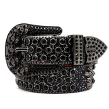 Hip-hop punk rhinestone belt y2k skull accessories