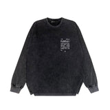 Purple Brand Distressed Long Sleeve Shirt Fashion Distressed Loose Long-sleeved Top