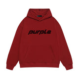 Purple Brand Hoodie Fashion Loose Hooded Sweater