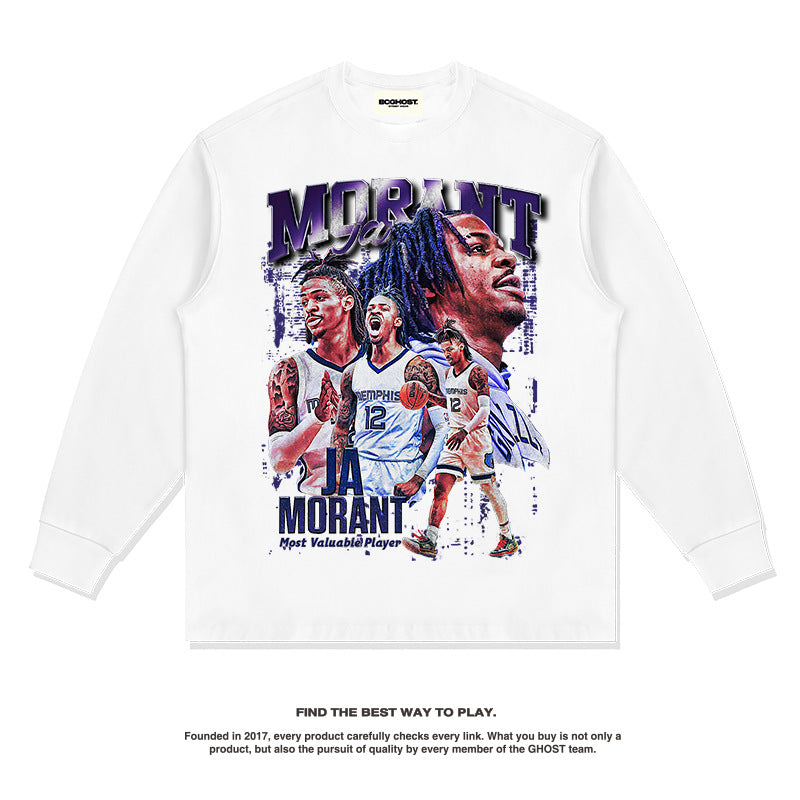 Nba Long Sleeve Shirt Loose Cotton Fashion