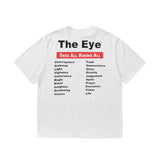 Mens Vintage T-Shirts SAINT MICHAEL CHO God's Eye Print Short Sleeve Vintage Washing Water