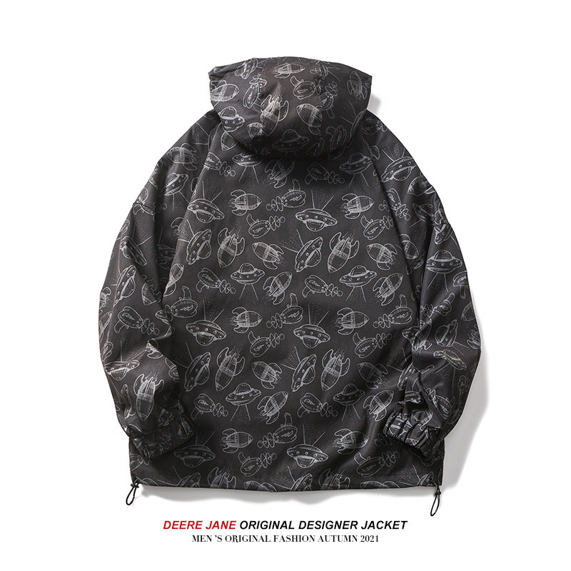 Men Jacket Jacket Men's Spring and Autumn Loose Top