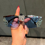 Trendy punk glasses y2k flame sunglasses