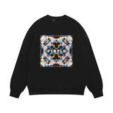 Purple Brand Sweatshirt Loose Crew Neck Sweater