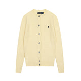 Ralph Lauren Knitted sweaters small twist knitted cardigan polo solid color crew neck