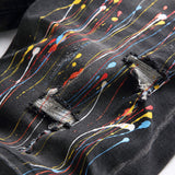 DSQ2 Short Jeans Ripped Patch Slim-fit Stretch Denim Shorts