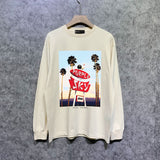 Purple Brand Long Sleeve T-Shirt Fashion Loose Long Sleeve Top