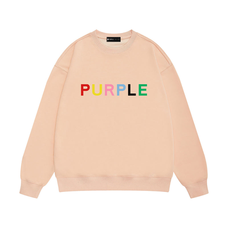Purple Brand Sweatshirt Loose Crew Neck Sweater
