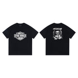 Synaworld T Shirts central cee Short Sleeve Classic Letter Print Loose Casual T-Shirt