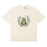 Rhude T Shirt Alphabet Coconut Racing Pattern Short Sleeve T-Shirt