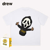 Drew T Shirts Short-Sleeved Clothes Smiley Face Short Sleeve round Neck