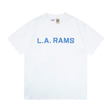 Gallery Dept T-Shirt Bronzing Letter Slogan Printed Short Sleeve T-Shirt
