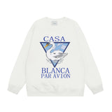 Casablanca Long sleeve T-shirt Crew neck loose terry sweater