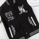 Amiri Jacket AMI Pattern Baseball Jacket Jacket Men's and Women's