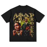Asap Rocky T Shirts Travis Scott Short Sleeve Eminem ASAP TentacionT-Shirt