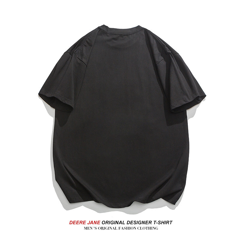 Men T-Shirts Short-Sleeved T-shirt Men's Fashion Brand Loose Cotton Summer Half Sleeve