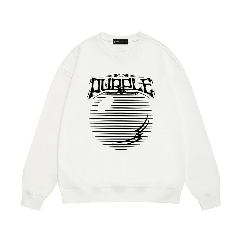 Purple Brand Sweatshirt Loose Crew Neck Sweater