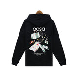 Casablanca Hoodie autumn and winter hooded sweater terry pure cotton