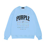 Purple Brand Sweatshirt Loose Crew Neck Sweater