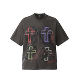 Mens Vintage T-Shirts Cross Saint Michael Tee
