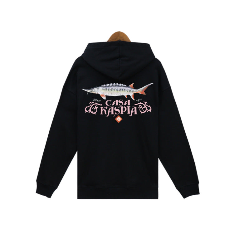 Casablanca Hoodie autumn/winter print hooded sweater for men and women