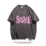 Men's T-Shirts Summer Short-Sleeved T-shirt Men's Loose Pure All-Match Casual