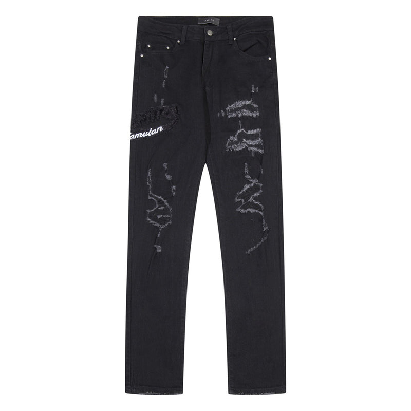 Amiri Jeans Slim Fit Stretch Ripped Jeans