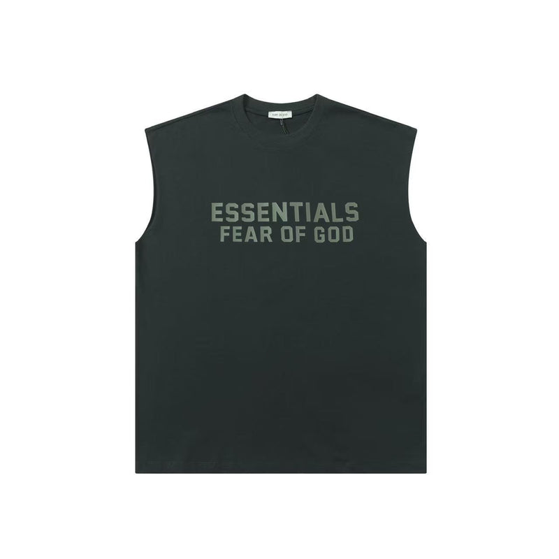 Fog Essentials tank spring summer FOG letter crew neck casual vest