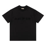 Fog Essentials T Shirts Spring/Summer FOG Main Line Plastic Letter Crew Neck Short Sleeves