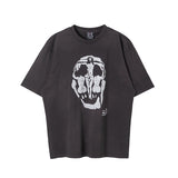 Mens Vintage T-Shirts vintage Washed Old Short Sleeves Loose Crew Neck