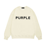 Purple Brand Sweatshirt Loose Crew Neck Sweater