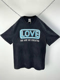 Men Vintage T-Shirts Saint "YOU ARE MY CREATION" Washed Distressed T-Shirts